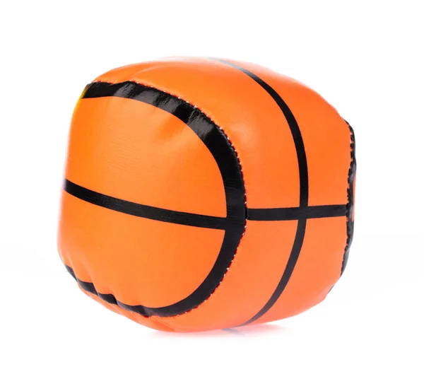 孤立在白色背景上的玩具篮球 — 图库照片