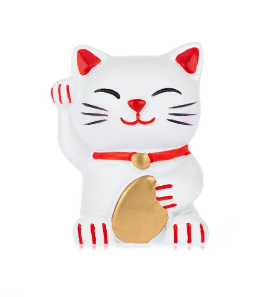 Koelkast Magneten vorm van kat geïsoleerd op witte achtergrond — Stockfoto