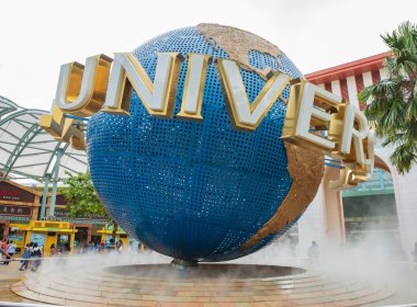 SINGAPORE - FEBRUARY 17, 2017: Universal Studio Singapore is a t