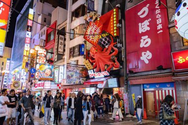 Osaka, Japan-May 13, 2018 :  Dotonbori the famous destination fo