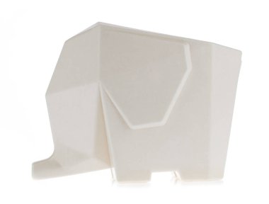 Elephant Shape Cell Phone Stand & Desk Pencil Pen Holder isolate