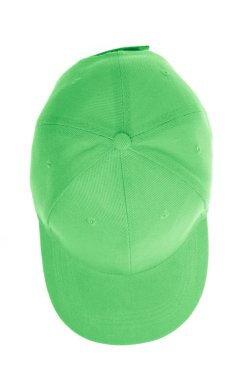 Beyaz arka plan üzerinde izole renkli moda kap.