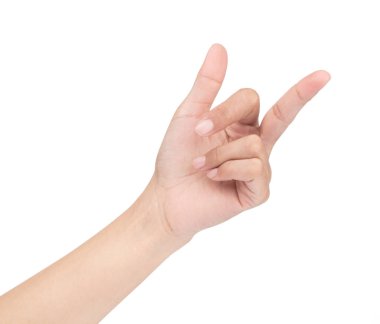 hand of show symbol isolated on white background