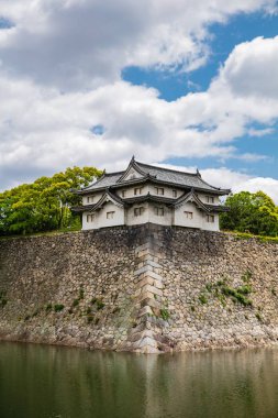 Mimari Osaka Kalesi 'nin manzarası