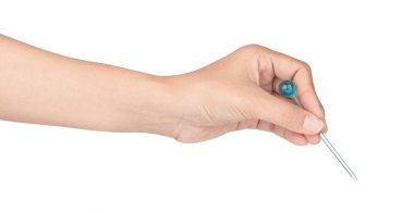 El ele tutuşma kanalı beyaz arkaplanda izole edildi