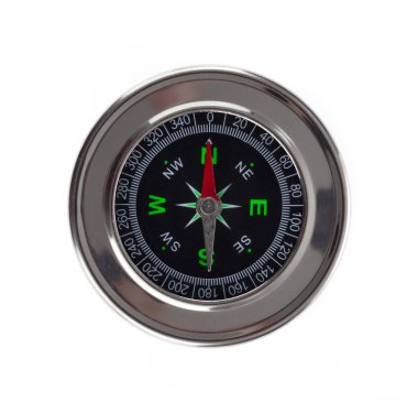 Magnetic Compass isolated on a white background