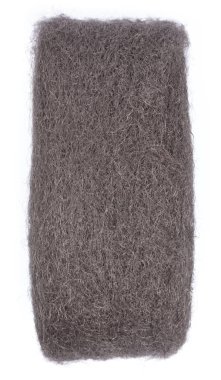 Steel wire wool isolated on white background.