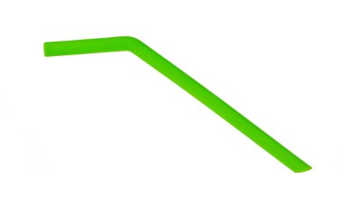 Straw Silicone isolated on white background