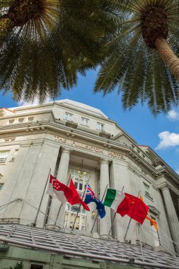 SINGAPORE - FEBRUARY 19, 2017: The Fullerton Hotel is luxury roo