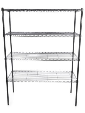 Steel rack isolated on a white background