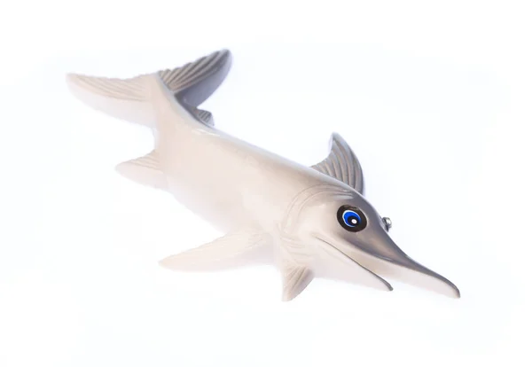 Παιχνίδι καρχαρία απομονωμένο σε λευκό φόντο — Φωτογραφία Αρχείου