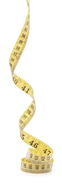 Measuring tape of the tailor for design isolated on white backgr — Stock Photo, Image