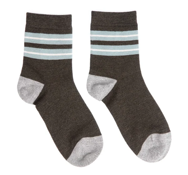 Ζευγάρι κάλτσες που απομονώνονται σε λευκό φόντο — Φωτογραφία Αρχείου