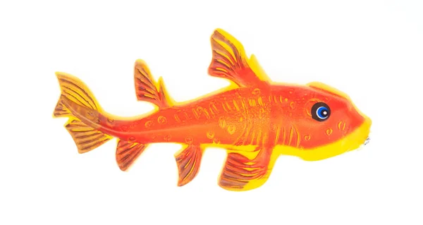 Fish toy isolated on white background — Stockfoto