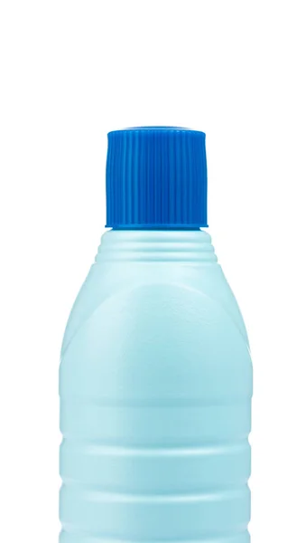 Garrafa de plástico para detergente ou limpeza líquida de piso isolado o — Fotografia de Stock