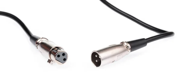 Conector para equipos de audio aislado sobre fondo blanco. — Foto de Stock