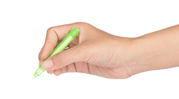 Ручной захват Safety Pen UV свет изолирован на белом фоне — стоковое фото