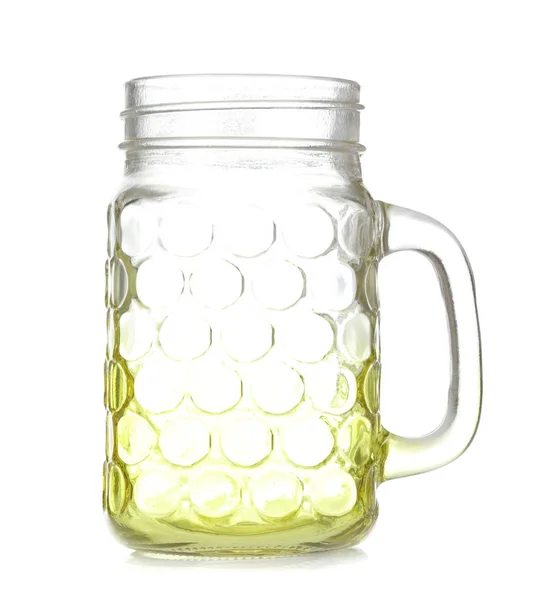 Yellow Glass Jug isolated on white background — Stock Photo, Image