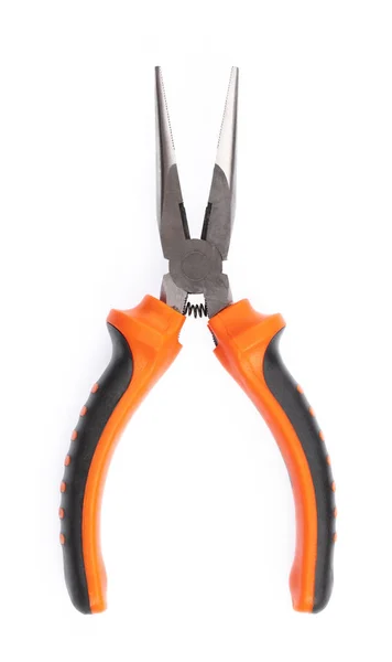 Orange Pliers isolated on white background. — Stock Photo, Image