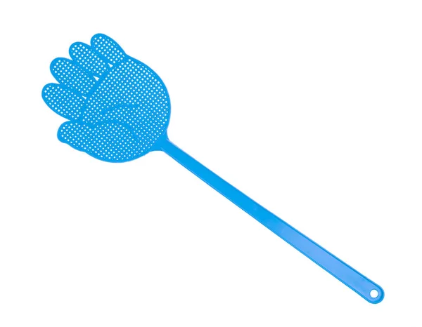 Flyswatter azul aislado sobre fondo blanco —  Fotos de Stock