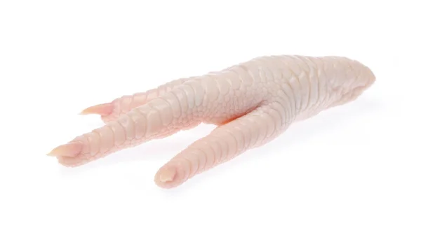 Сирі курячі ноги ізольовані на білому тлі — стокове фото