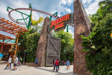 SINGAPORE - FEBRUARY 17, 2017: Jurassic Park at Universal Studio