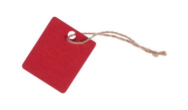 Tahta boş isim etiketi beyaz arkaplanda izole edildi