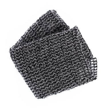 Scrub cloth bath towel isolated on a white background