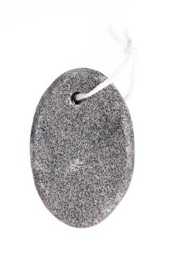 pumice stone for scrubbed and body care isolated on white backgr