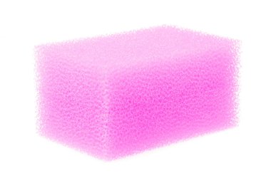 Temizlik mutfağı için sünger beyaz arkaplanda izole