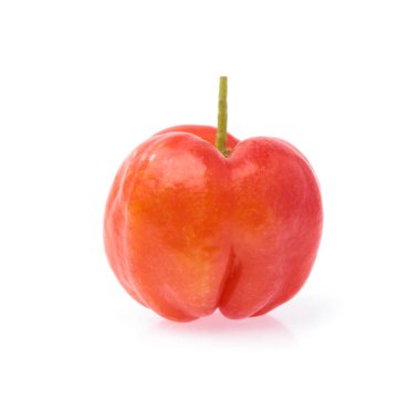 Fresh organic cherry isolated on white background