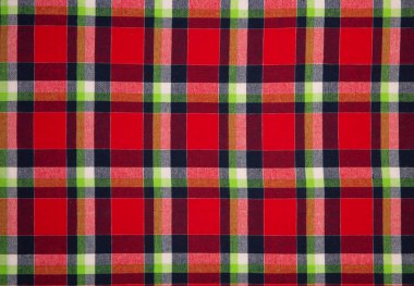 Texture of fabric in a chess cage for wallpaper and background