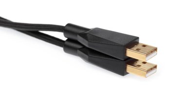 Micro USB cables Connectors, sockets for PC isolated on white ba