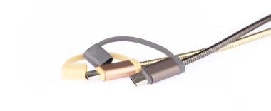 Charger Cable for Smartphone isolated on white background