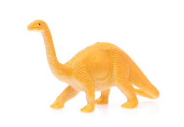 toy small dinosaur isolated on white background