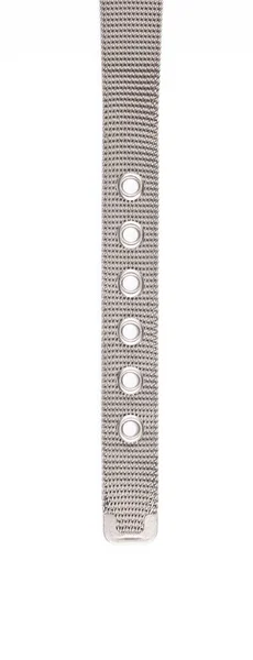 Armband van zilveren polshorloge geïsoleerd op een witte achtergrond — Stockfoto