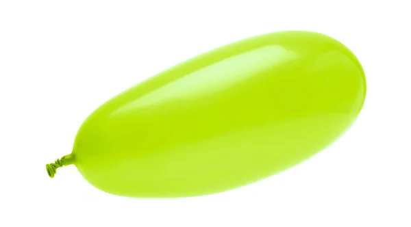 Зеленый шарик на белом фоне — стоковое фото
