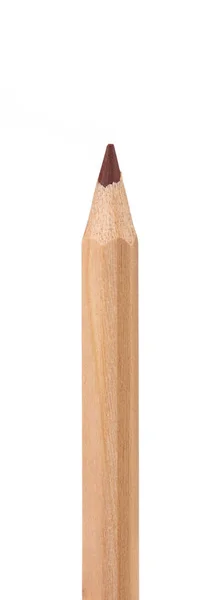 Brown pencil isolated on white background. — Stock Photo, Image