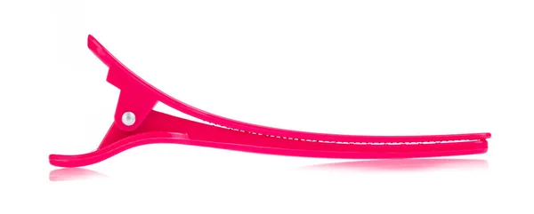 Clip per capelli rosa isolato su sfondo bianco — Foto Stock