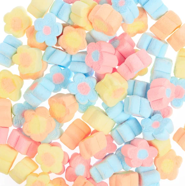 Zoete marshmallow in de vorm van een bloem — Stockfoto