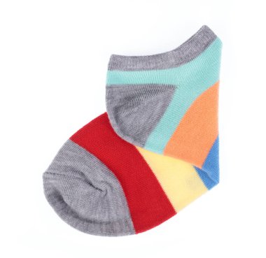 cute of colorful socks isolated on white background