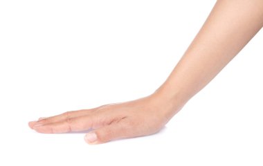 hand of show symbol isolated on white background