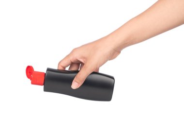 hand holding bottle wax product protection for car and leather i