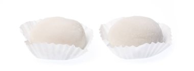 Mochi dessert isolated on white background