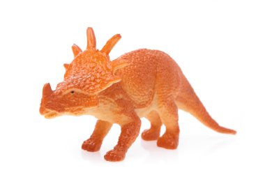 toy small dinosaur isolated on white background