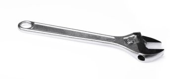 Ayarlanabilir anahtar beyaz arkaplanda izole edildi 