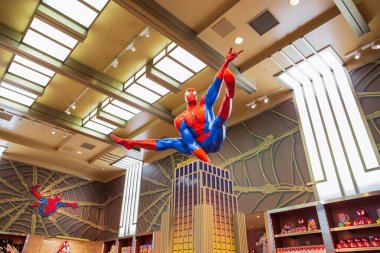 Osaka, Japan - April 14, 2015:Spiderman ride at Universal Studio