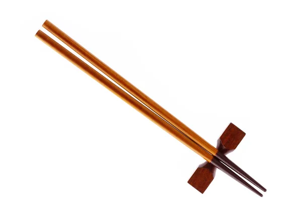 Chopsticks modernos isolados em um fundo branco — Fotografia de Stock
