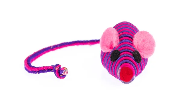 Cat hračky pet myš izolované na bílém pozadí — Stock fotografie