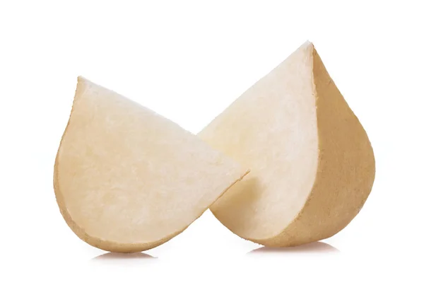 Slice jicama isolated on white background — Stock Photo, Image